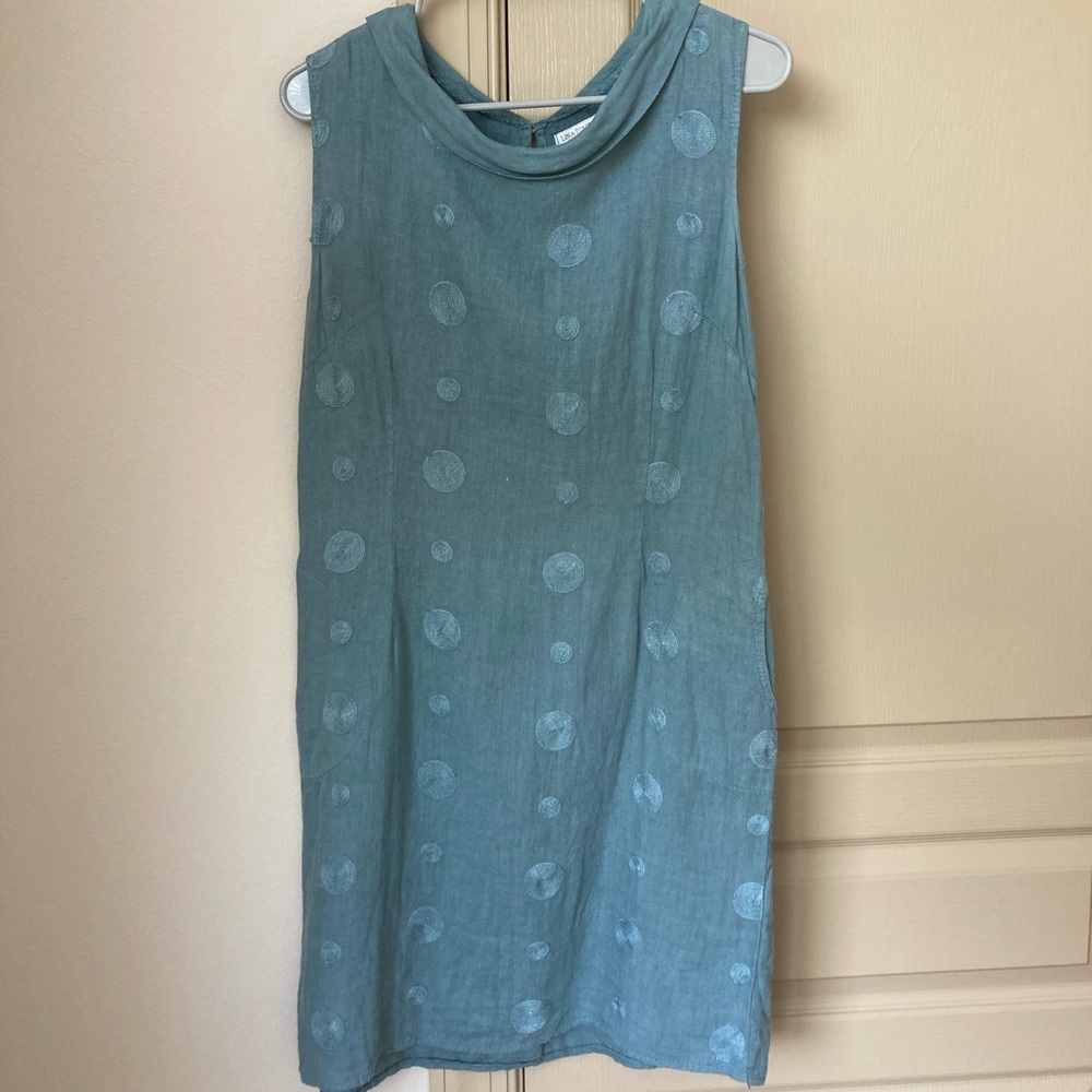 VTG Vintage Lina Tomei Light Blue Pencil Dress